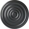 Ekena Millwork Carton Ceiling Medallion (For Canopies up to 3 3/4"), Hand-Painted Pewter, 17 3/4"OD x 1 3/8"P CM18CAPES - alternate 1